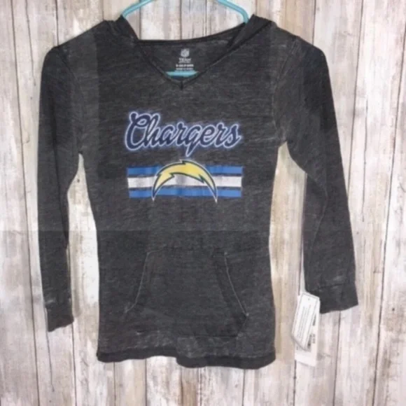 NWT Kids LA Chargers Hooded Tee - Picture 4 of 5